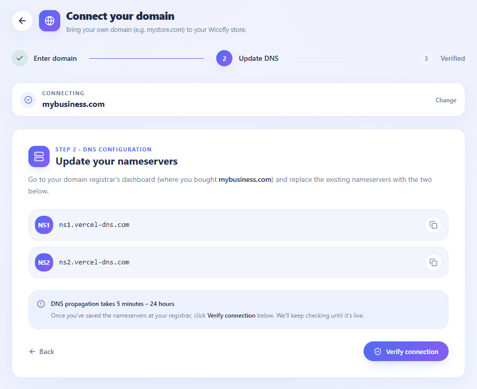 Wicofly DNS Records