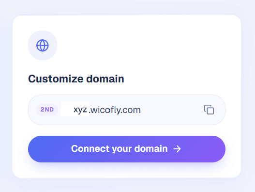 Wicofly Connect your domain