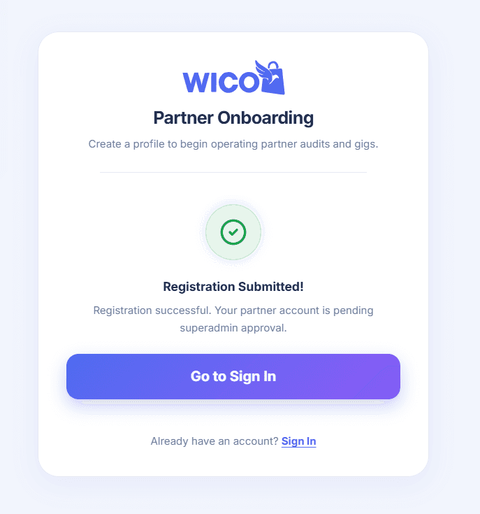 Registration Submitted
